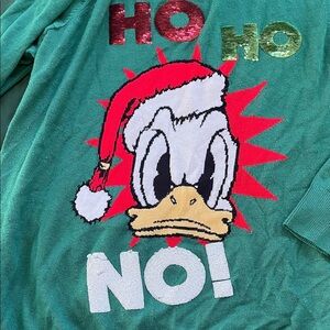 Disney Green Donald Duck Christmas Sweater